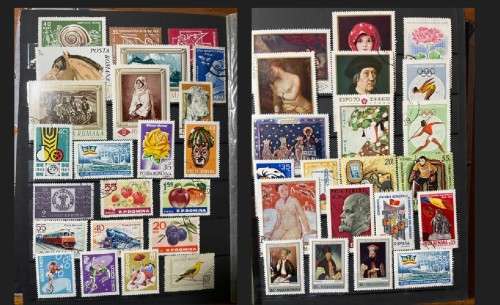 A5 Stockbook filled with stamps from Romania