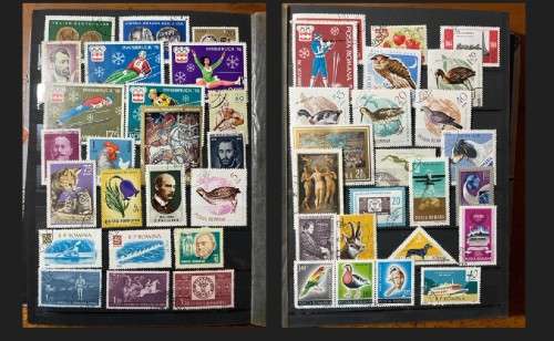 A5 Stockbook filled with stamps from Romania