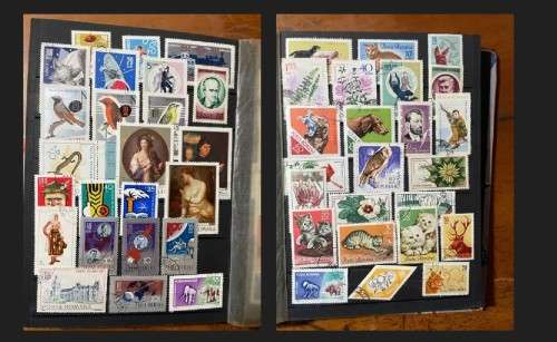 A5 Stockbook filled with stamps from Romania