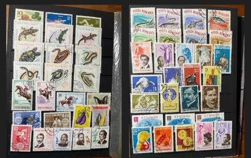 A5 Stockbook filled with stamps from Romania