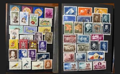 A5 Stockbook filled with stamps from Romania