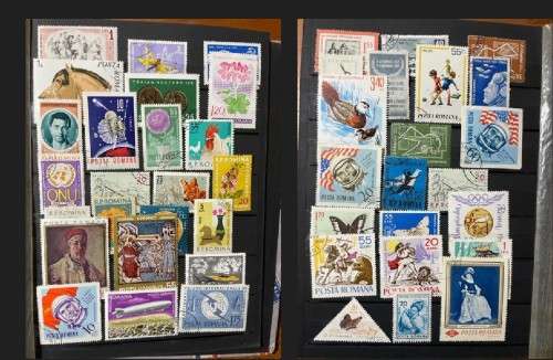 A5 Stockbook filled with stamps from Romania
