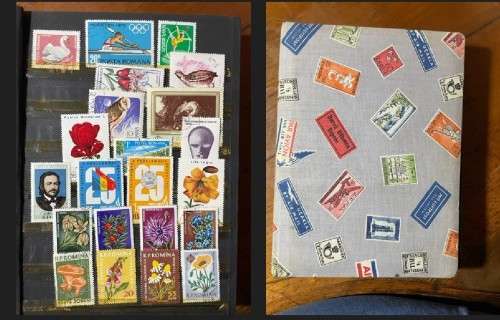 A5 Stockbook filled with stamps from Romania