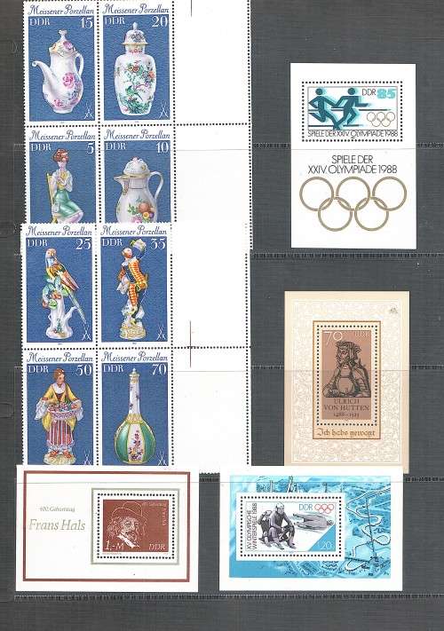 Germany (DDR) 18 x Miniature sheets
