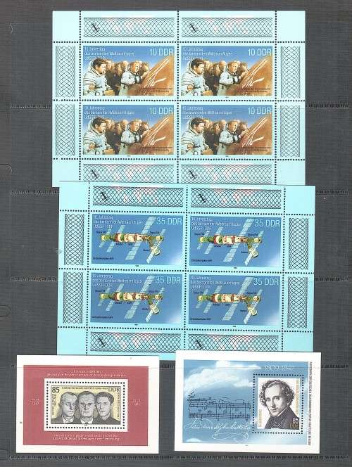Germany (DDR) 18 x Miniature sheets