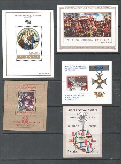 Poland - Miniature sheets and mint stamps