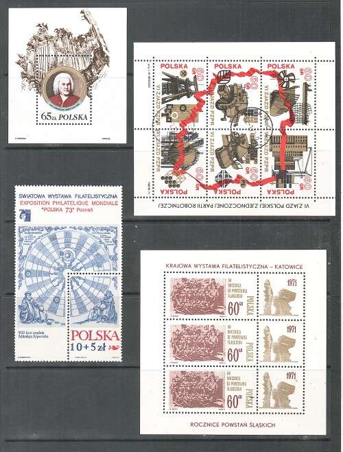Poland - Miniature sheets and mint stamps