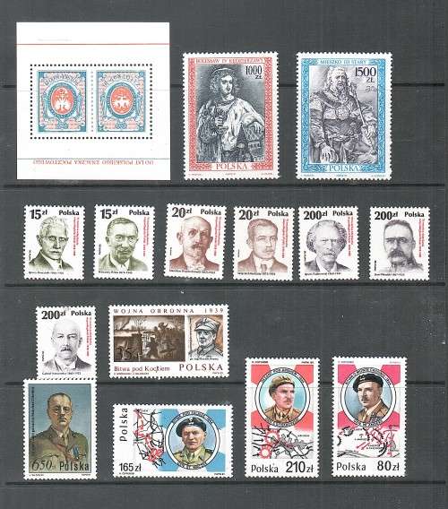 Poland - Miniature sheets and mint stamps