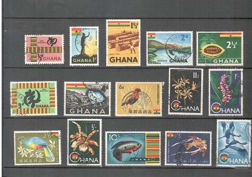 Ghana - 1959 National Symbols full set postally used