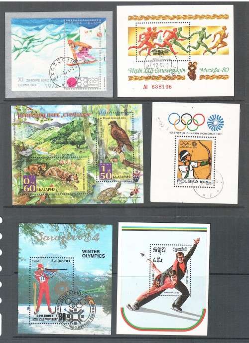 Miniature sheets x 6