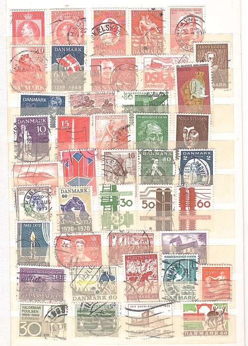Denmark - 150+ used stamps
