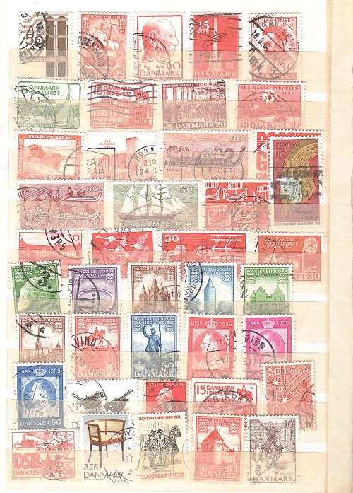 Denmark - 150+ used stamps