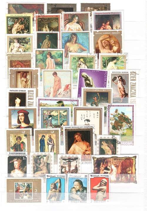 Art themed stamps