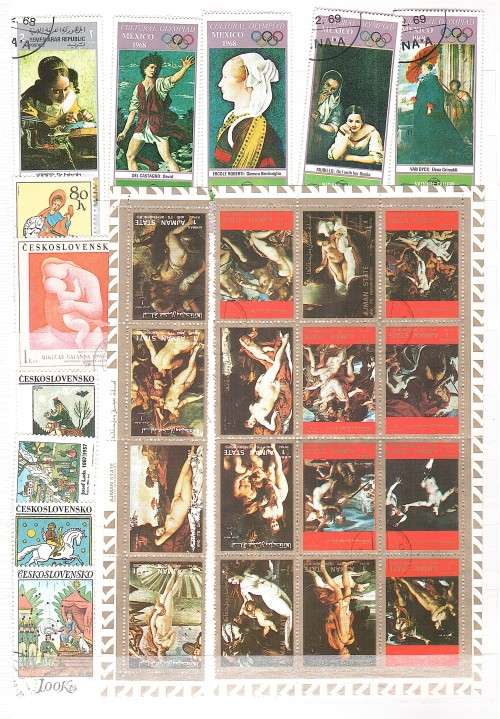 Art themed stamps