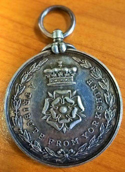 Boer War - Yorkshire Imperial Yeomanry Tribute Medal - Issued to F. Aaron