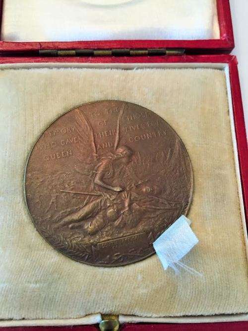 Great Britain: Anglo Boer War PAX Medal: They Gave their Lives for Queen and Country (1899-1900)