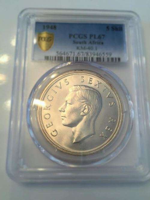 1948 Crown - 5 shillings PL67