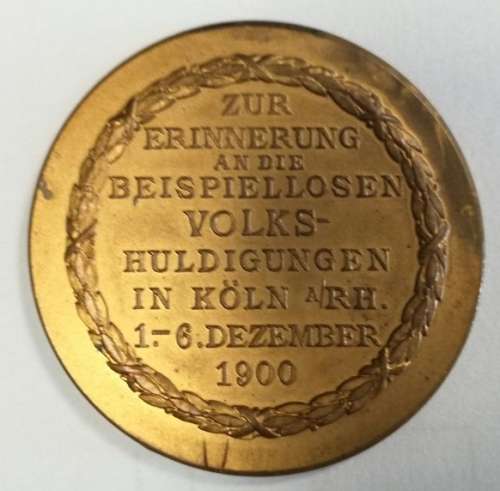 1900 Germany: Boer War: Paul Kruger Visit to Cologne (boer medal or boer medallion or kruger medal))