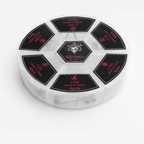 VAPE Demon Killer 6 in 1 Kanthal A1 Pre-made Coil Kit E-cigarette