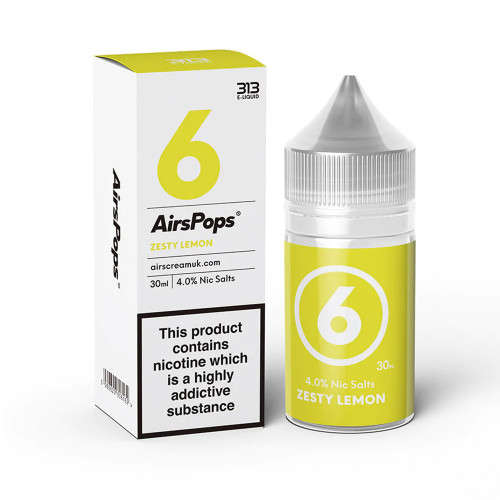 Airspops 313 Vape liquid- No.6 Zesty Lemon