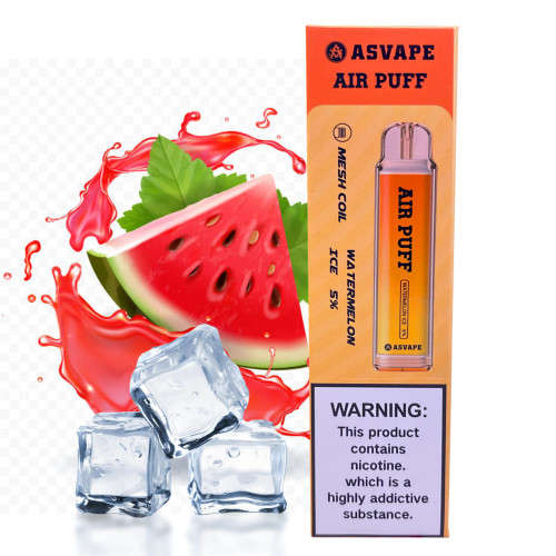 Asvape Air Puff 1000 Puff Disposable Vape Device - Watermelon Ice 5%
