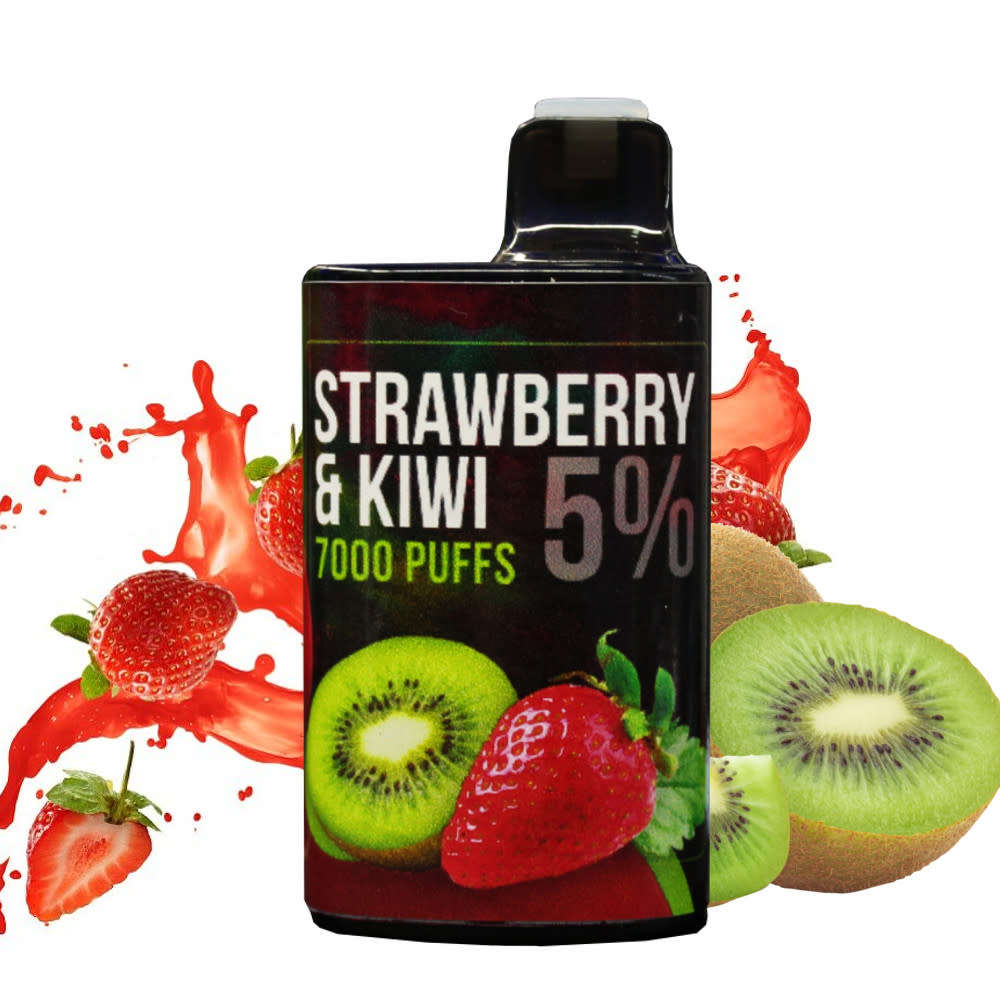 7000 Puff 5% Disposable Vape - Straw Kiwi