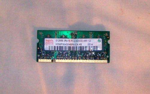 512MB DDR2 LAPTOP RAM (2Rx16 PC2-4200S-444)