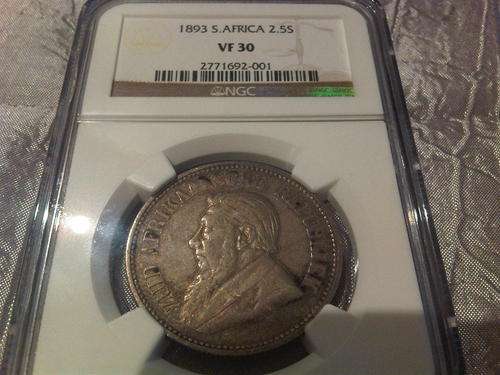Rare 1893 Halfcrown NGC VF30!!!