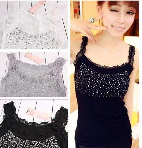 Ladies bling tank tops size M