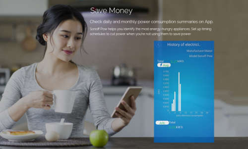 *LOCAL STOCK* 2 Pack Sonoff POW (Save Power) 16A DIY Wi-Fi Wireless Switch For Smart Home