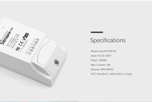 *LOCAL STOCK* Sonoff POW R2 16A DIY Wi-Fi Wireless Switch For Smart Home works with Alexa, Google