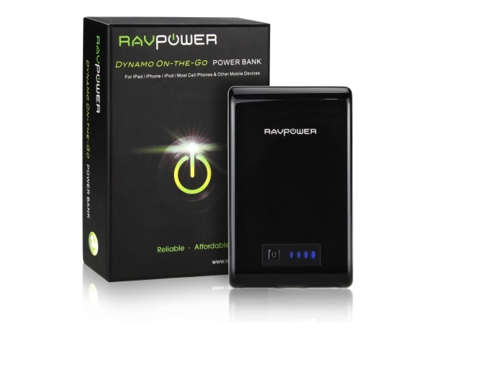 RAVPower Dynamo-On-The-Go 10 400mAh External Battery Power bank. Amazon.com's top selling 10400mAh