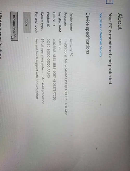 Samsung Smart PC Windows Tablet