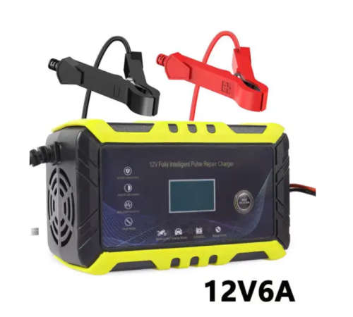 12V 6A Motorcycle Car Battery Charger Intelligent Automatic Pulse Repair 12V 6A Motorcycle Car Batte
