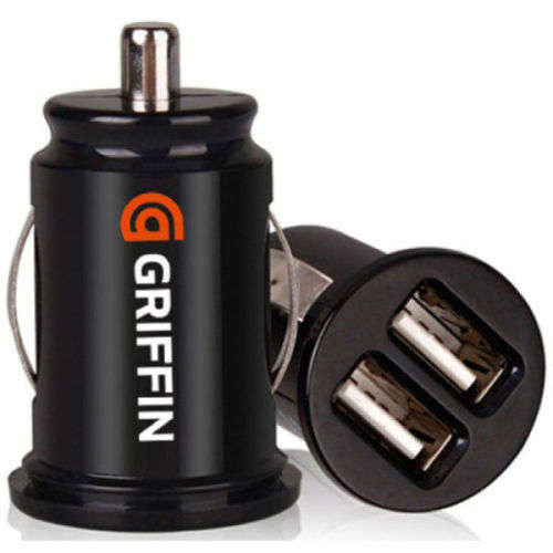 Dual Car Charger & Free 2 in 1 USB Cable