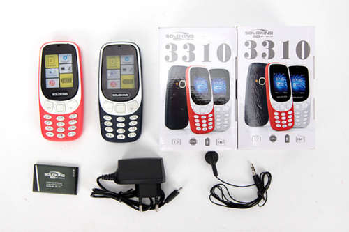 Soloking 3310 Phone (Blue, Grey, Red)