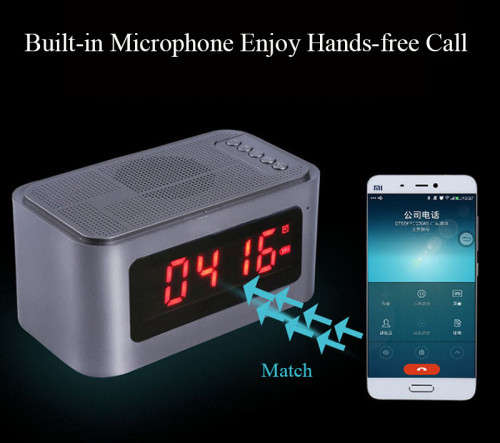Clock Bluetooth Speaker
