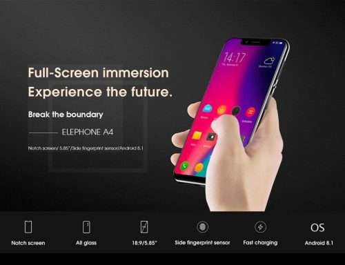 Elephone A4 Pro 5.85" Smartphone I 4GB RAM / 128GB I 16MP Camera - Free Courier - Free Smartwatch