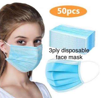 3 Ply Mask  Pack of 50 - Buy 1 Get 1 Free