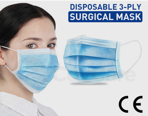 3 Ply Mask - Pack of 50 - Good Quality & Certified