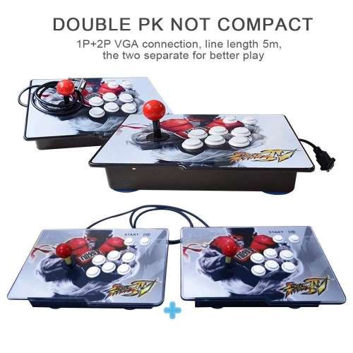 Pandora 9s  Arcade Machine - Dual Separate Controllers - With Lights