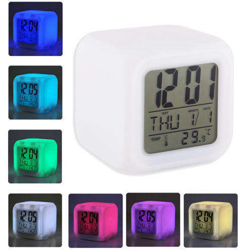 Digital Colour Changing Clock