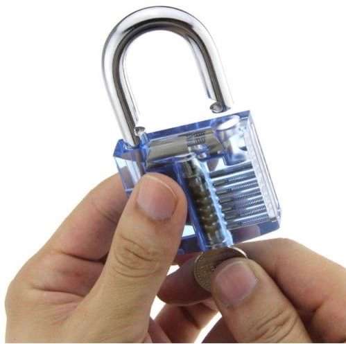 Transparent Practice Padlock - Clear