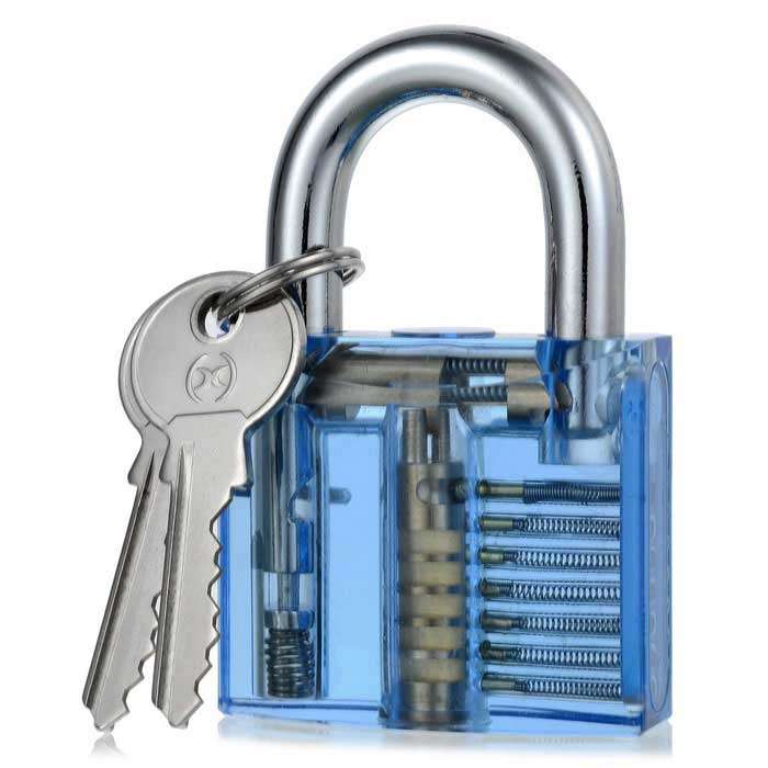 Transparent Practice Padlock - Clear