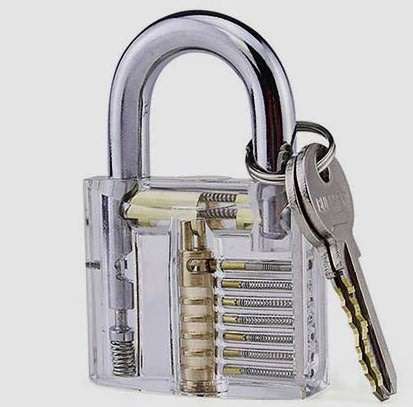 Transparent Practice Padlock - Clear
