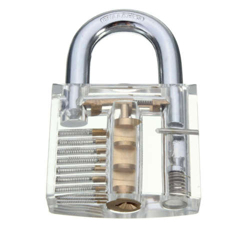 Transparent Practice Padlock