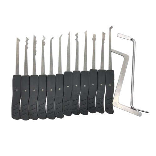 12 Piece Stainless Steel Mini Lock Pick Set