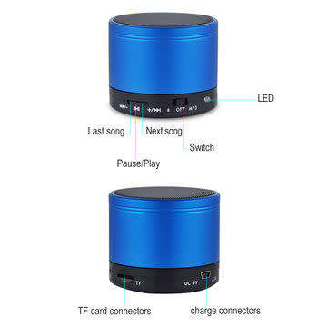 Mini Portable Bluetooth LED Speaker