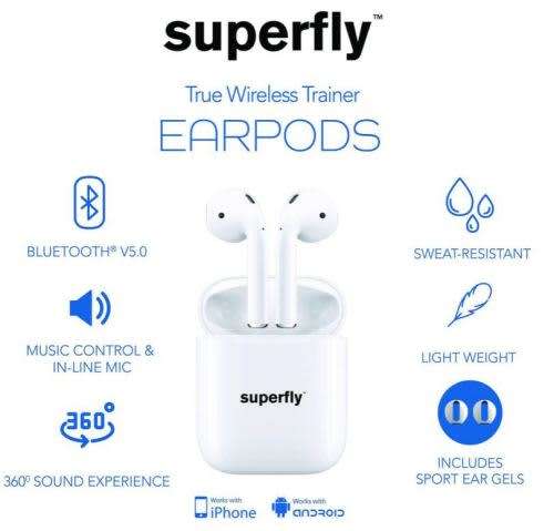 **** FREE FREIGHT FRIDAY *** BRAND NEW SUPERFLY TRUE TRAINER AIRPODS ***