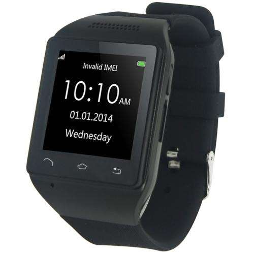 Touch Screen Watch Phone With Bluetooth - Quad Band, FM Radio, SD Card, 100 Hours Standby.